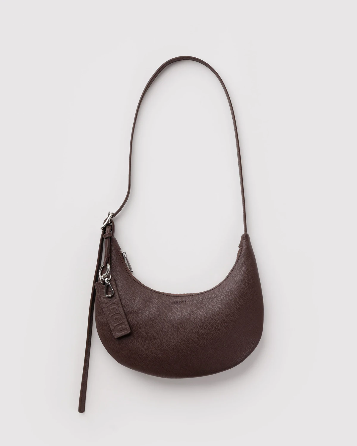 Baggu Small Recycled Leather Flat Crescent