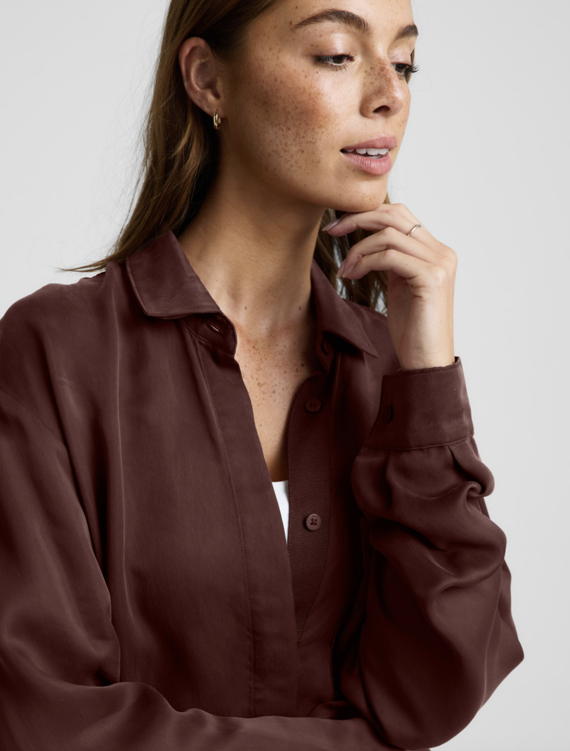Beyond Yoga Sunkissed Cupro Button Down