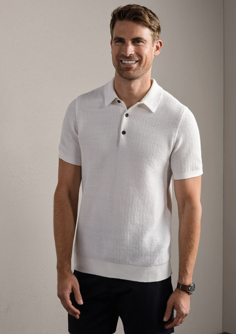 Rhone Fine Knit Polo Sweater
