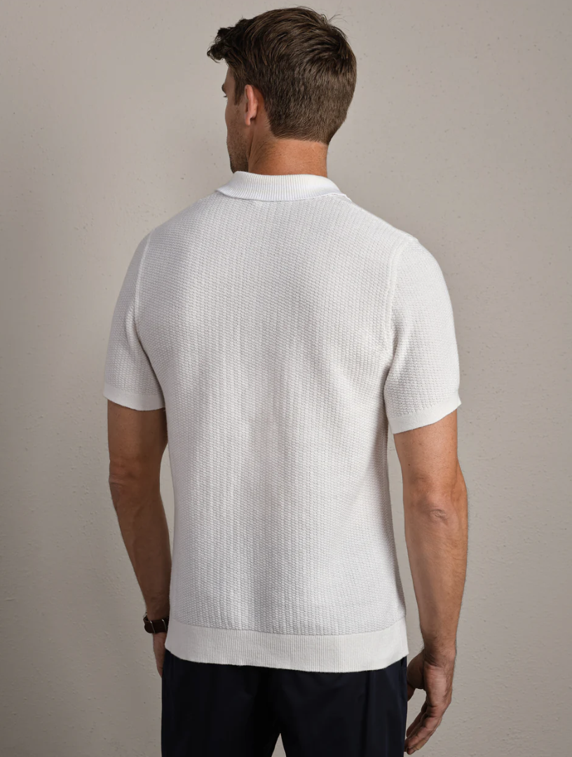 Rhone Fine Knit Polo Sweater