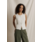 Perfectwhitetee Andrea Luxe Rib Button Front Tank