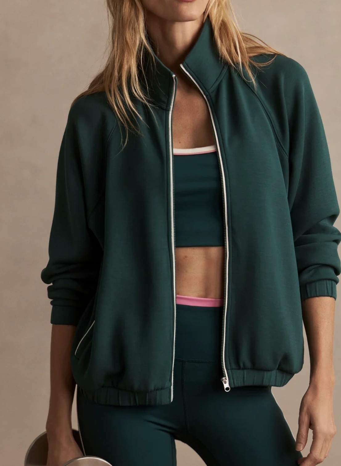 Varley Magda Zip Through Sweat