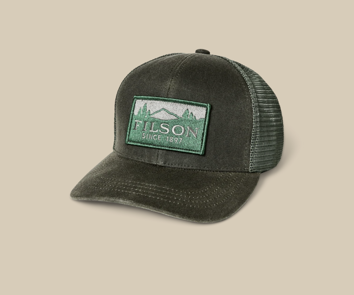 Filson Scenic Waxed Logger Mesh Cap
