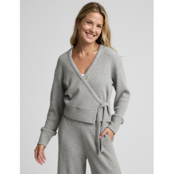 Beyond Yoga Rest Day Waffle Wrap Pullover WG70096
