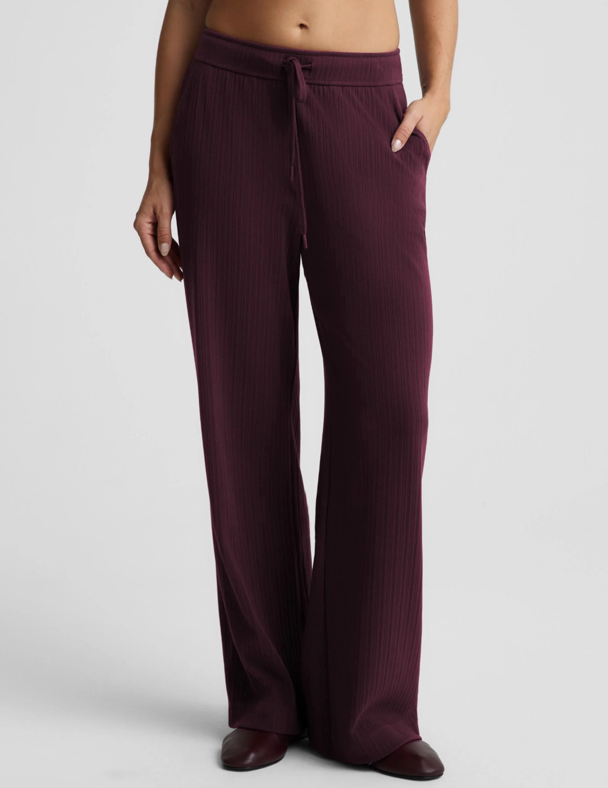 Beyond Yoga Breathe Easy Ribbed Wide Leg Pant RI1290