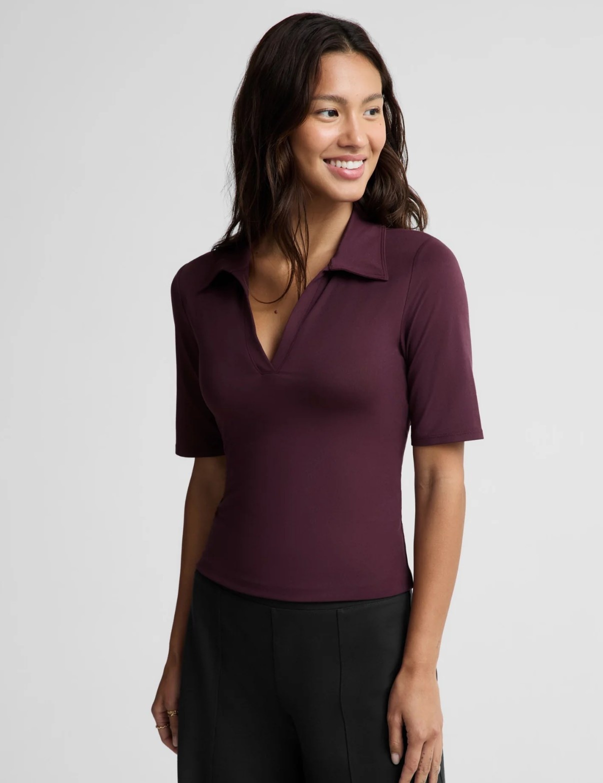 Beyond Yoga Sport Active V-Neck Polo