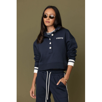 Fore-té Club Attire Varsity Funnel Neck Sweatshirt