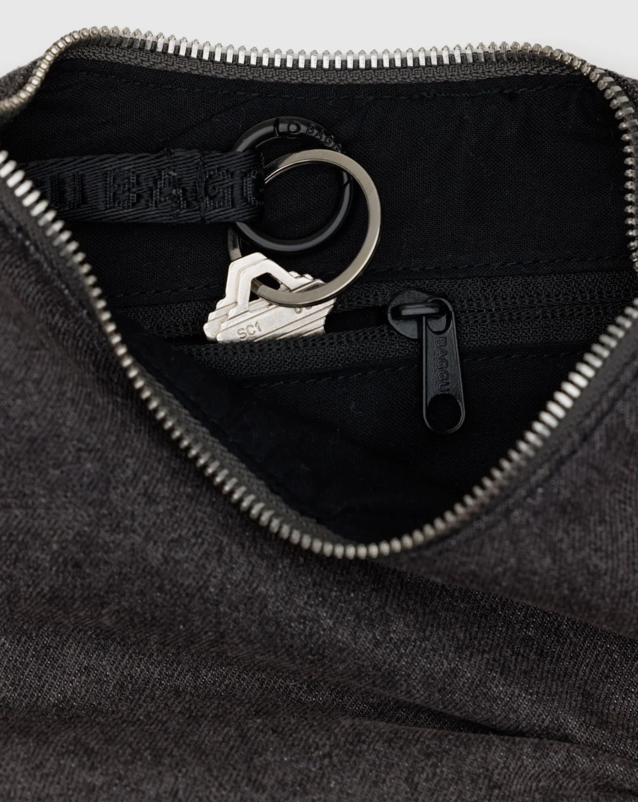 Baggu Small Denim Crescent Bag