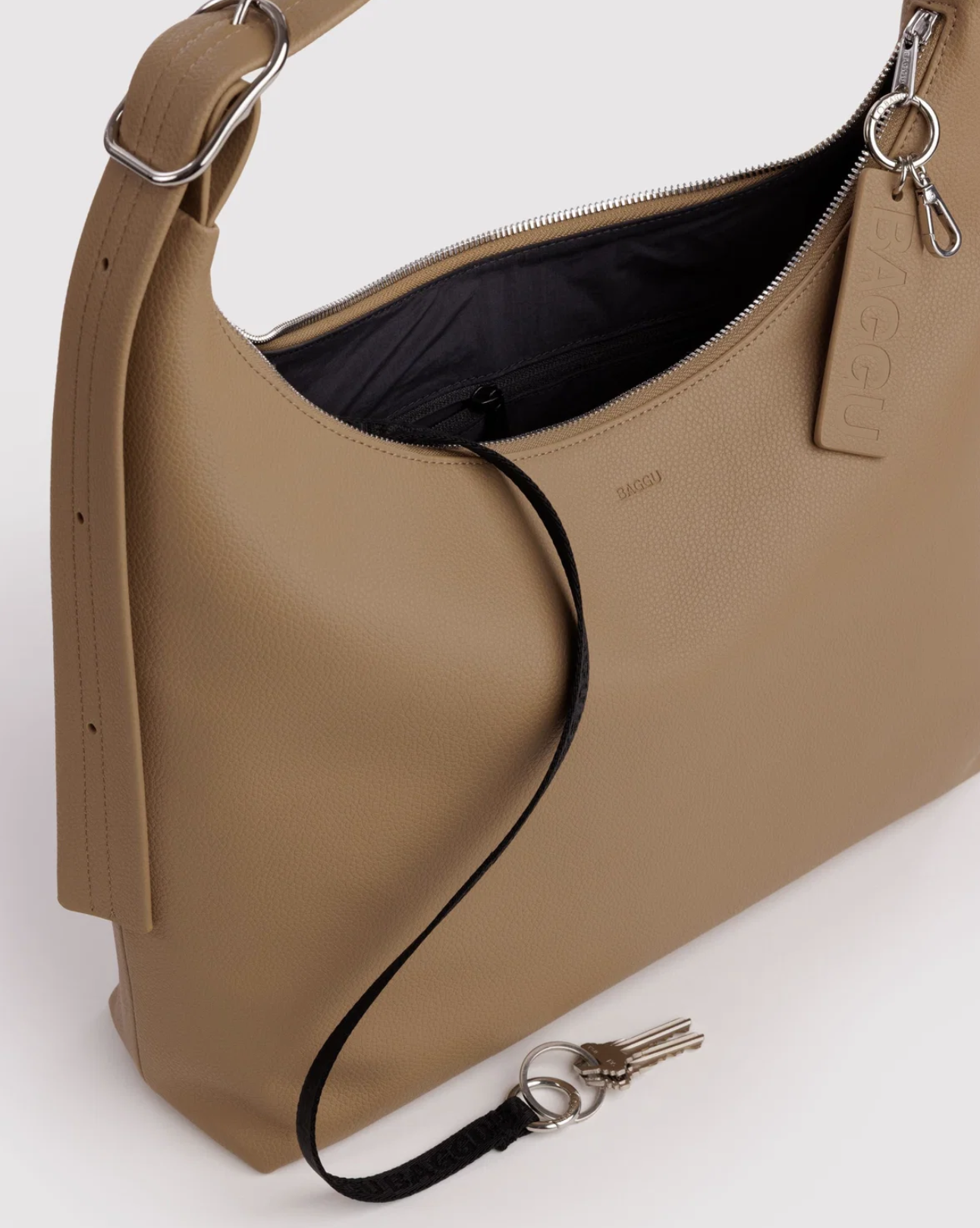 Baggu Recycled Leather Shoulder Bag