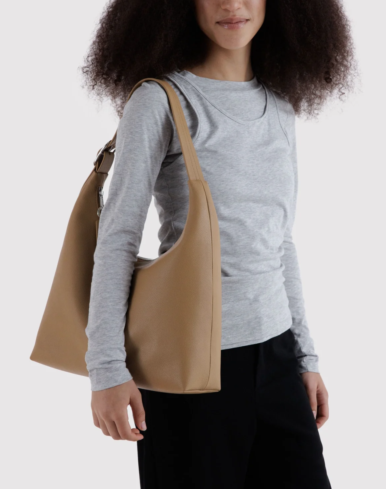 Baggu Recycled Leather Shoulder Bag