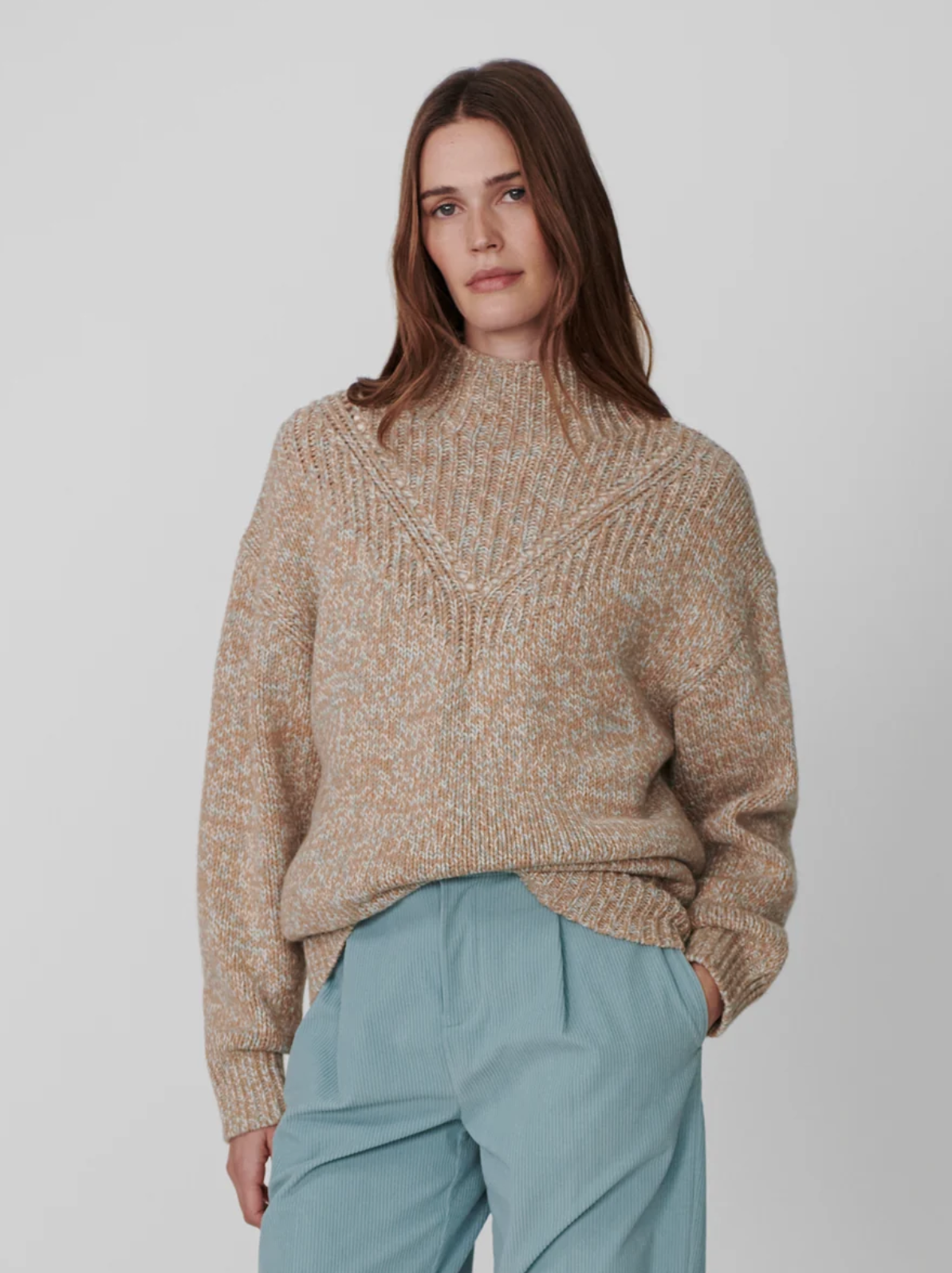 Varley Rosalind High Neck Sweater