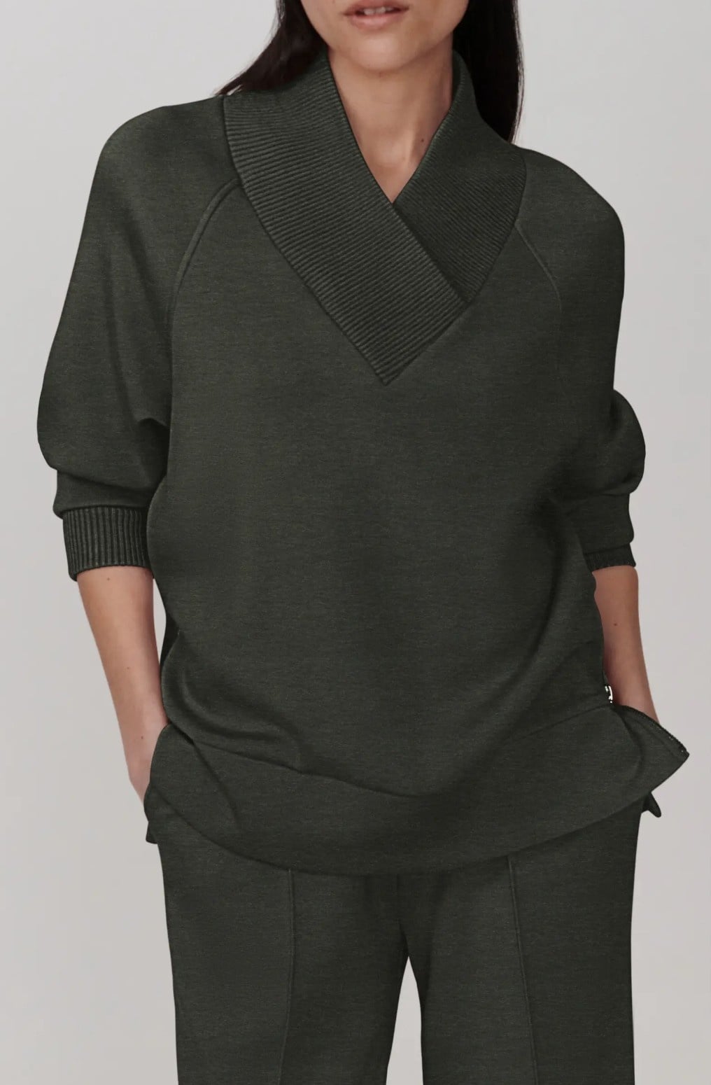 Varley Macie Zip Hem Sweat