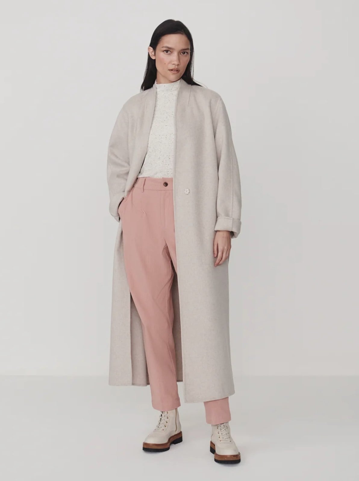 Varley Felice Long Belted Coat