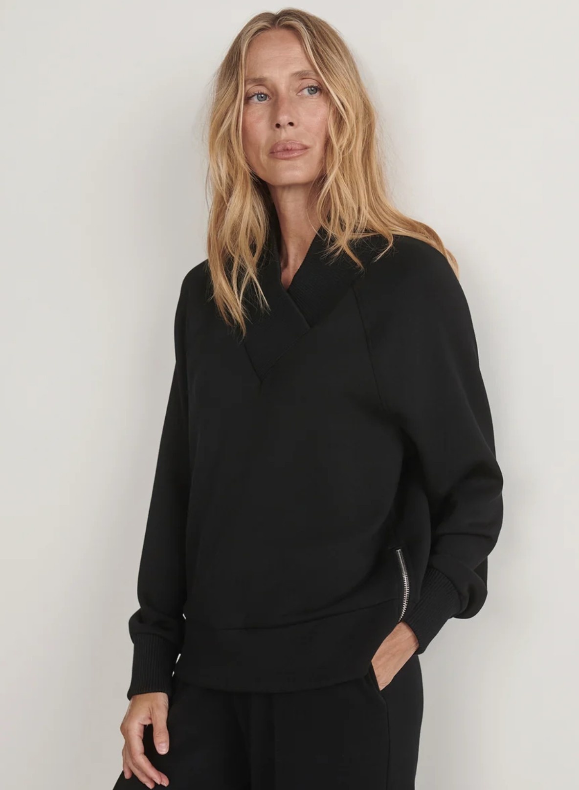 Varley Macie Zip Hem Sweat