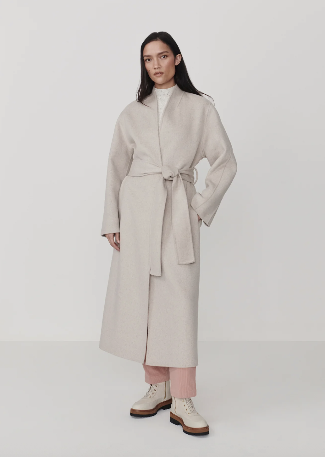 Varley Felice Long Belted Coat