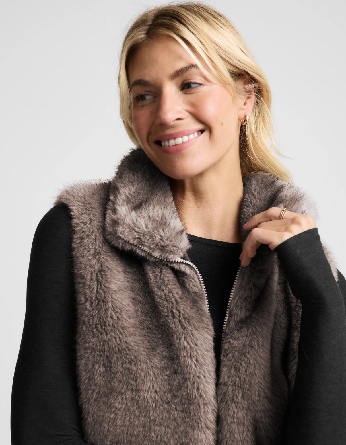 Beyond Yoga Faux Fur Vest