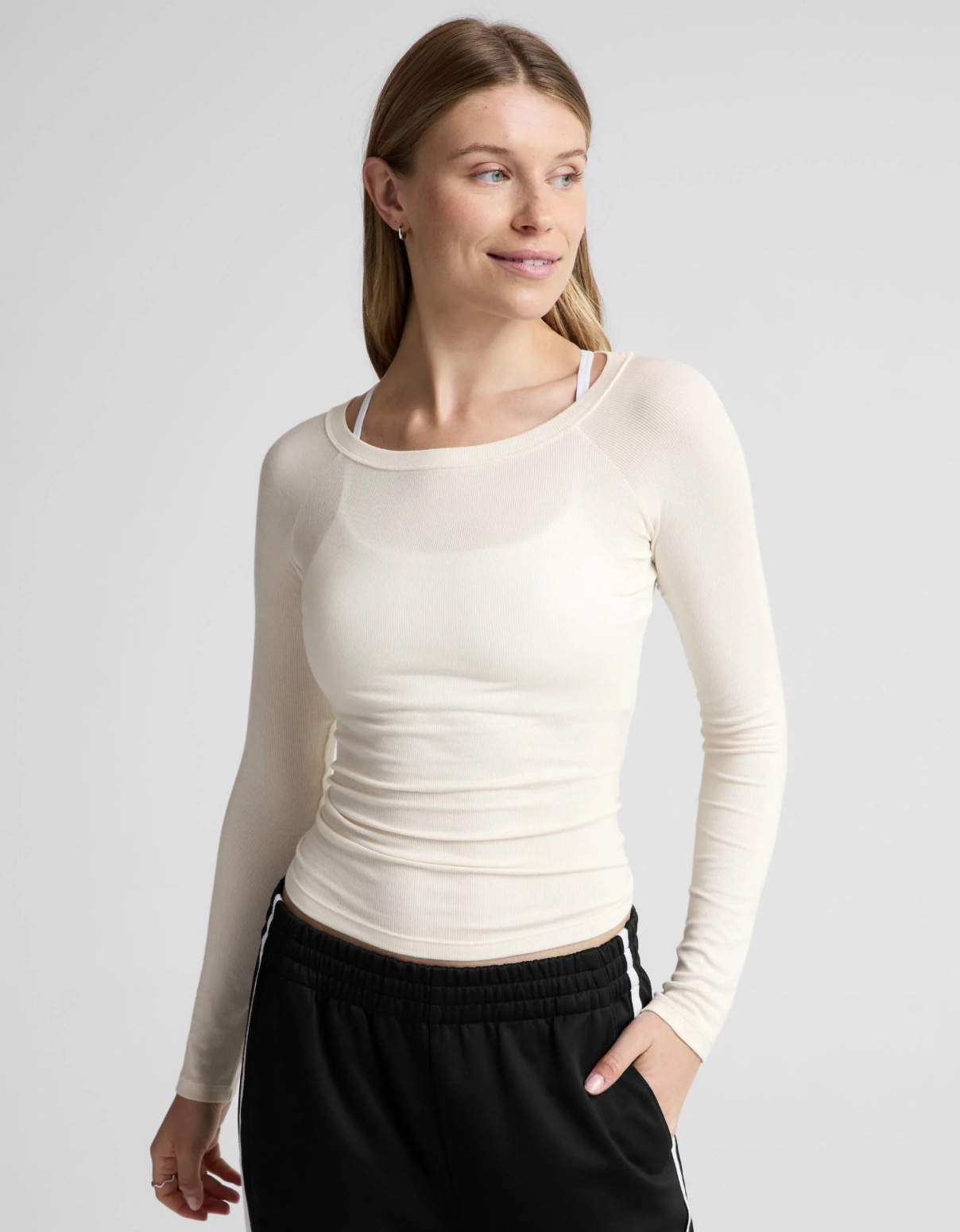 Beyond Yoga On Point Rib Long Sleeve