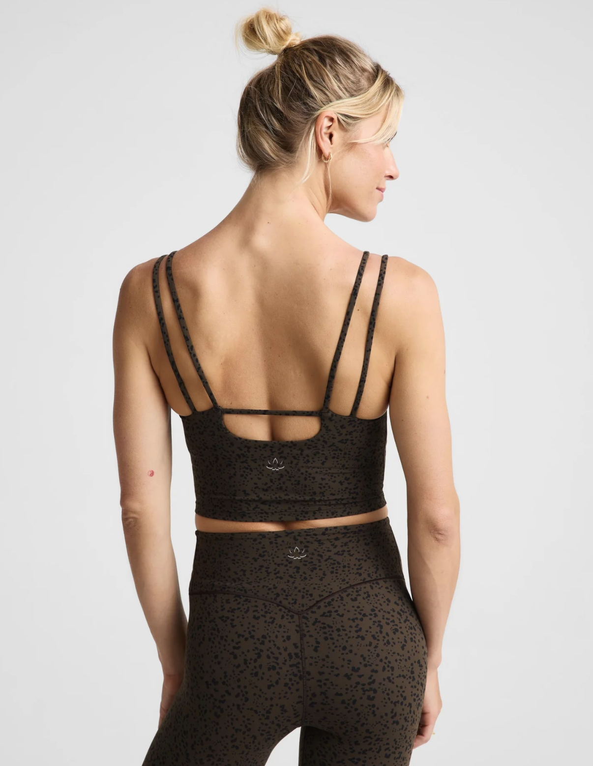 Beyond Yoga Printed Glowzone Strappy Cropped Tank