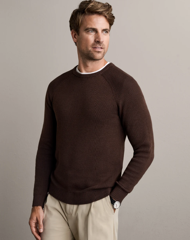 Rib Crew Neck Sweater