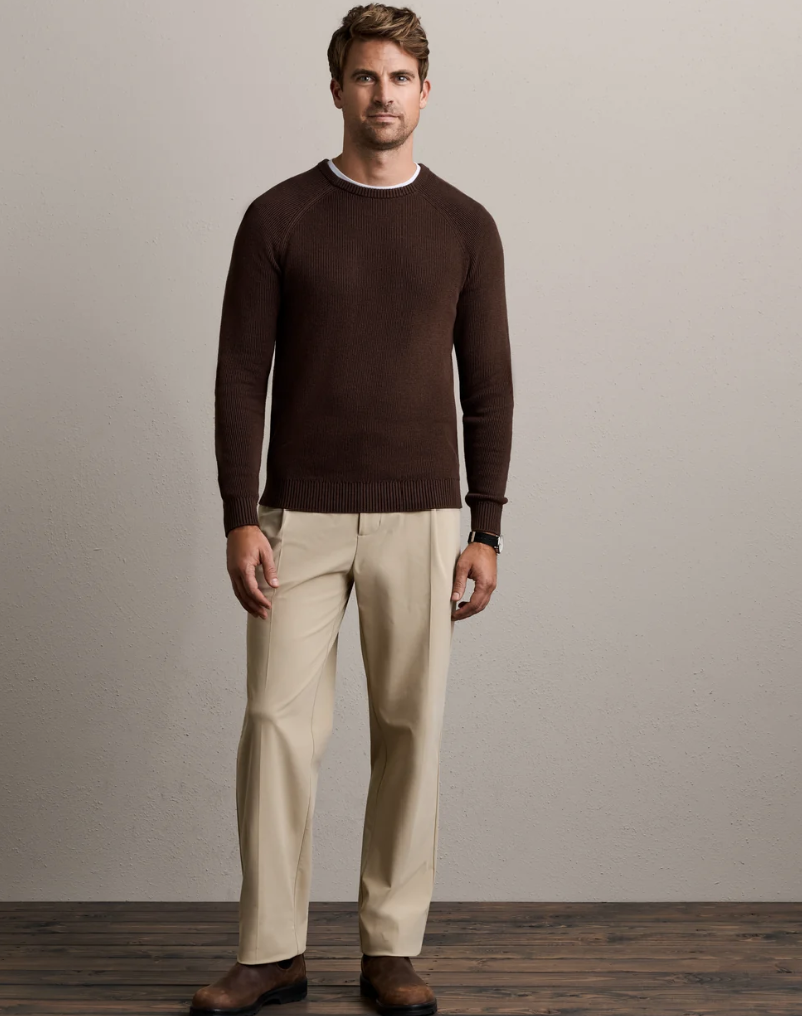 Rib Crew Neck Sweater