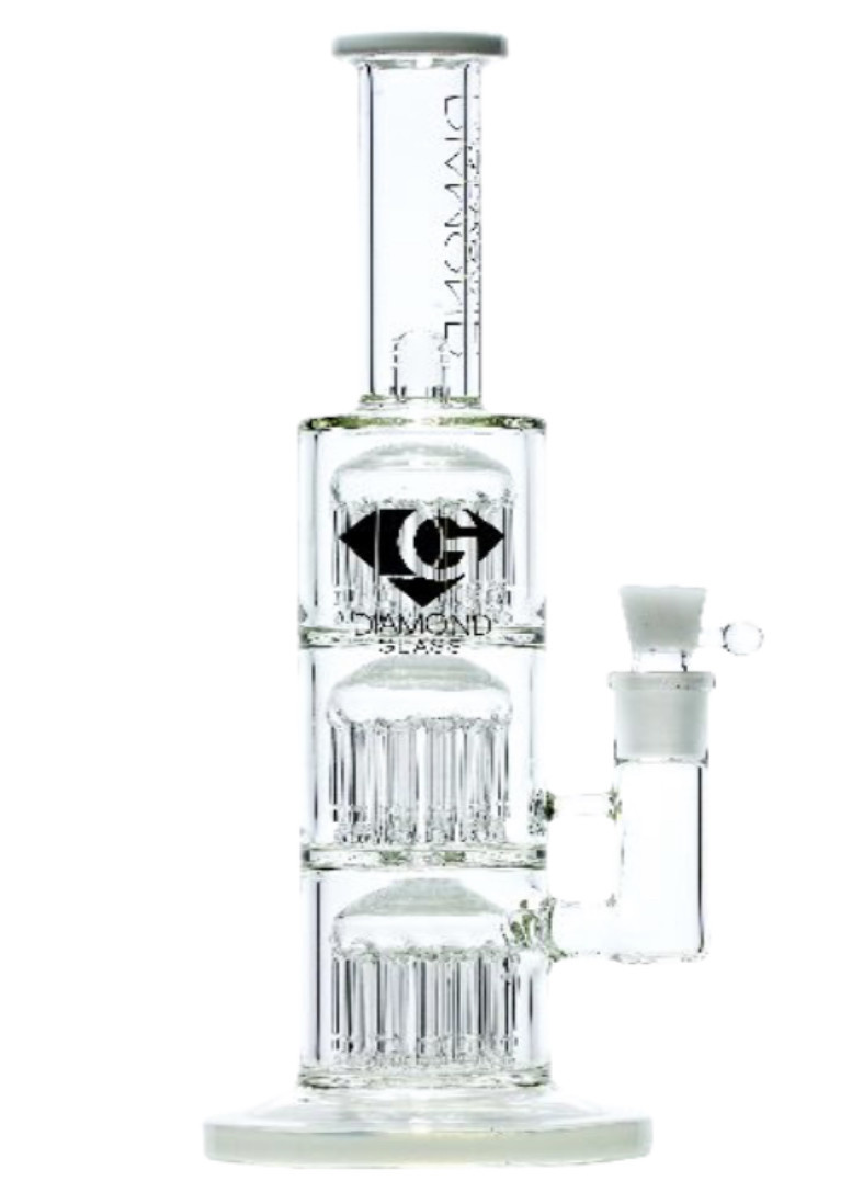 Approx. 19 Triple Tree Percolator Glass Water Pipe – Daze Supply