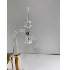 CRYSTAL GLASS BAGER FEMALE WITH CARP BOWL C060