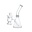 5'' QUARTZ BEAKER DAB  RIG