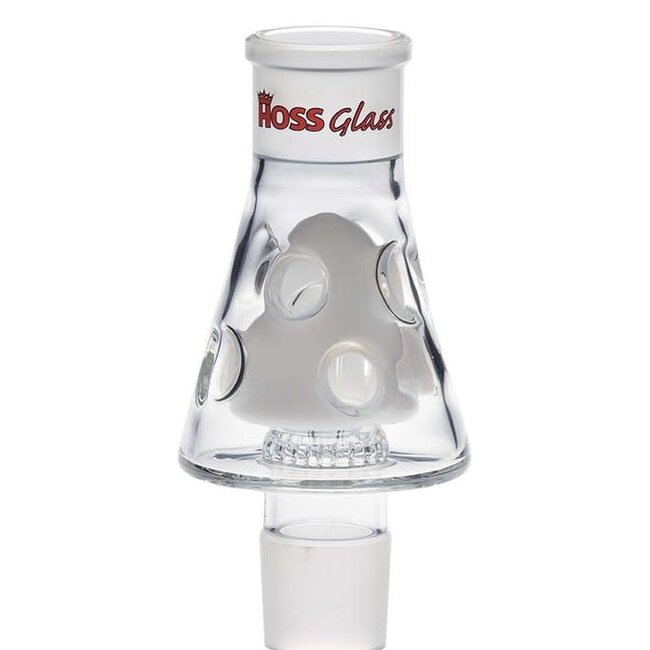 HOSS GLASS 7'' HOSS GLASS HOLEY MIDDLE PERCOLATOR-H147
