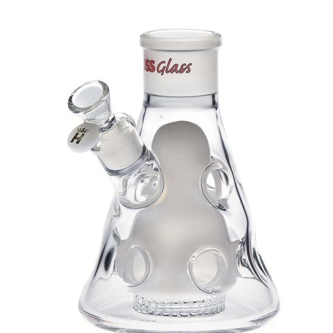 HOSS GLASS 8'' HOLEY BEAKER BASE H146