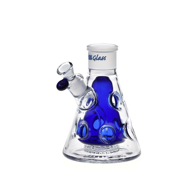 HOSS GLASS 8''  HOLEY BEAKER BASE H146