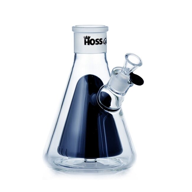 HOSS GLASS 8'' HOSE GLASS  DOUBLE WALL BEAKER BASE-H006