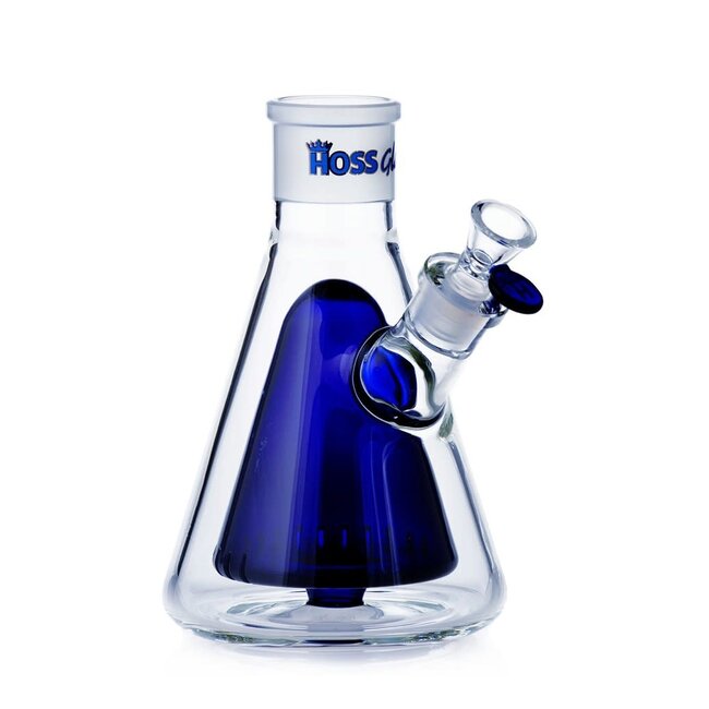 HOSS GLASS 8'' HOSE GLASS  DOUBLE WALL BEAKER BASE-H006