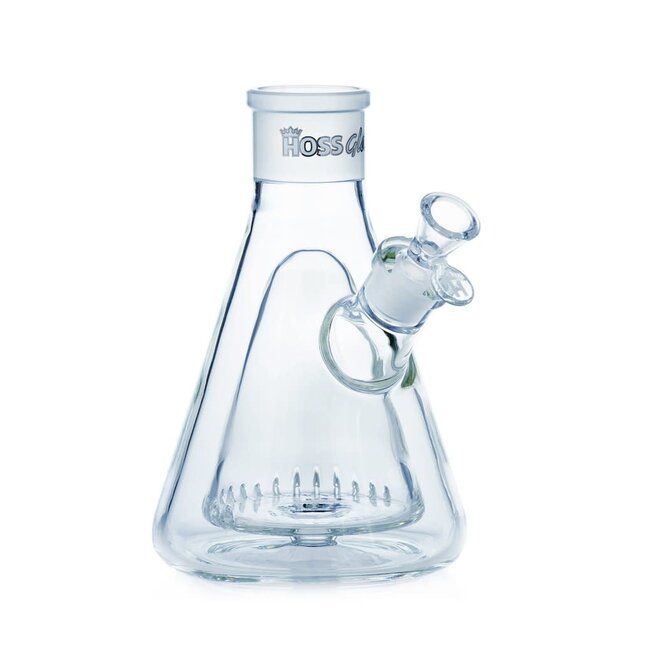HOSS GLASS 8'' HOSE GLASS  DOUBLE WALL BEAKER BASE-H006