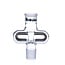 HOSS GLASS 8'' DOUBLE SIDED  INLINE PERC YH908