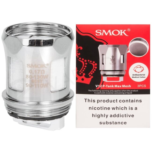 SMOK SMOK V12 P-TANK REPLACEMENT COIL(3 PCS)