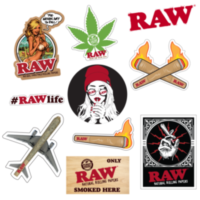 RAW RAW STICKERS