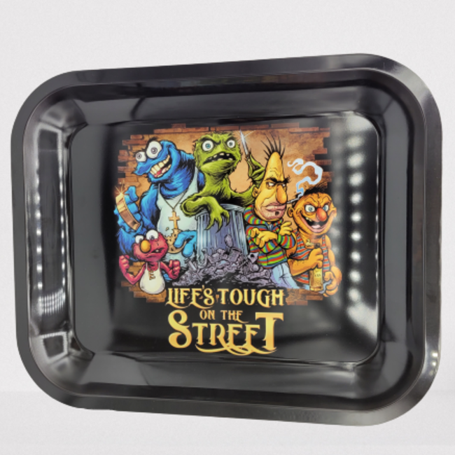 LIFE'S  STREET STEEL LARGE ROLLING TRAY LIFE'S  STREET STEEL LARGE ROLLING TRAY