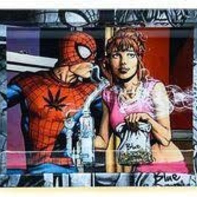 SPIDER MAN STEEL LARGE ROLLING TRAY