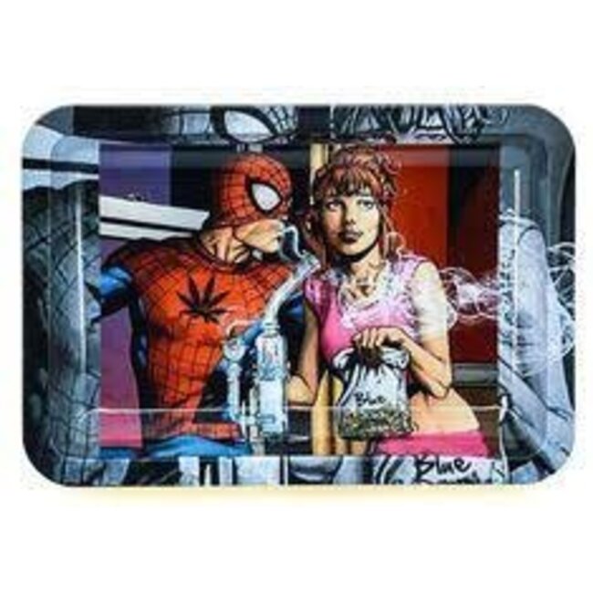 SPIDER MAN STEEL LARGE ROLLING TRAY