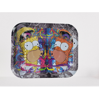 SIMPSONS CRASH STEEL LARGE ROLLING TRAY