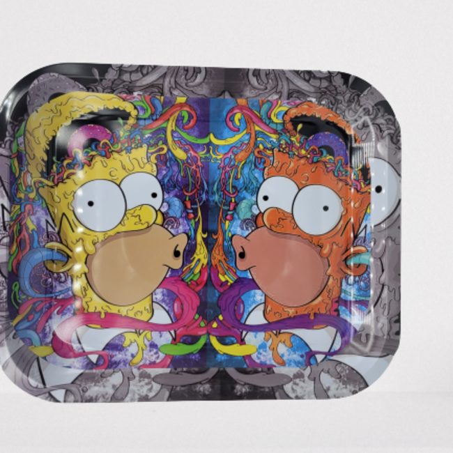 SIMPSONS CRASH STEEL LARGE ROLLING TRAY