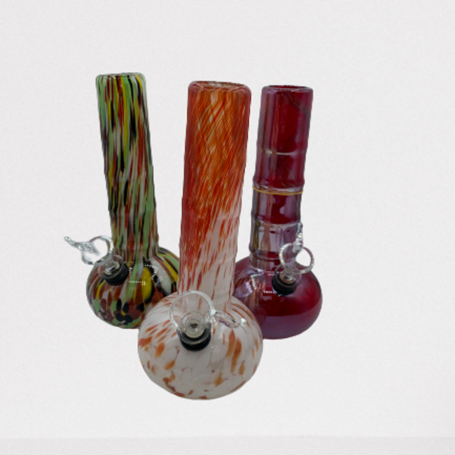 SOFT GLASS ROUND BASE WATER BONG MA-0810