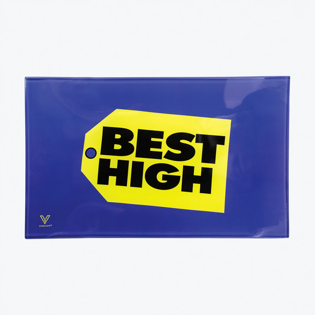 V-SYNDICATE V-SYNDICATE BIG GLASS TRAY(10 IN X 6.25 IN)