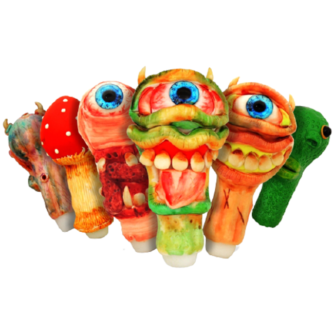 HS-2191 ONE EYED MONSTERS HAND PIPE 6''