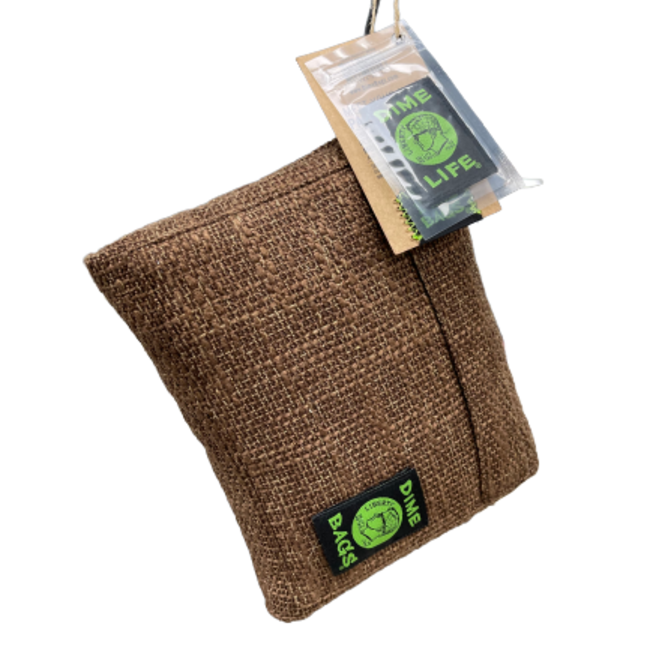 DIME BAGS DIME BAGS  PADDED POUCH BROWN 10"