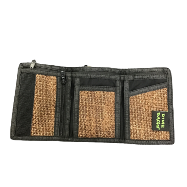 DIME BAGS DIME CLASSIC TRI FOLD BROWN WALLET