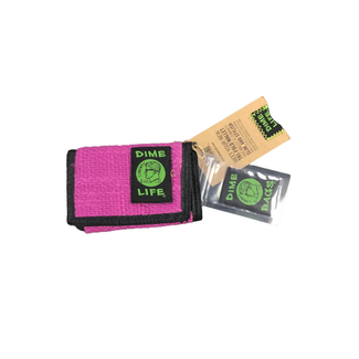 DIME BAGS DIME CLASSIC TRI FOLD MAGENTA  WALLET