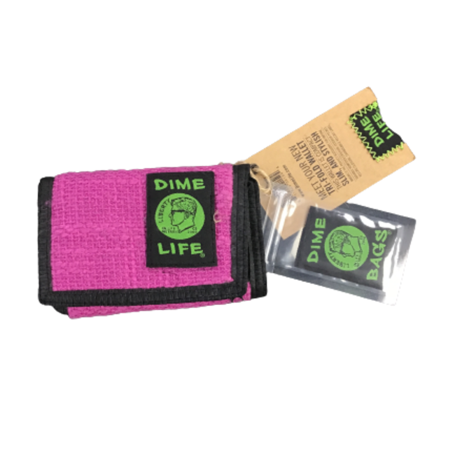 DIME BAGS DIME CLASSIC TRI FOLD MAGENTA  WALLET