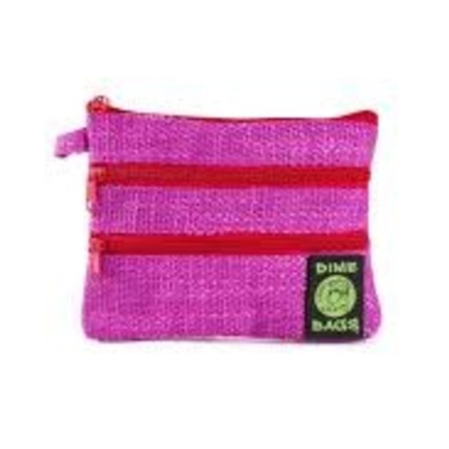 DIME BAGS DIME BAGS 8" ZIP LINE PINK
