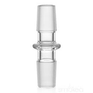 CHRYSTAL GLASS CHRYSTAL GLASS ADAPTER 18MM MALE TO 18MM MALE